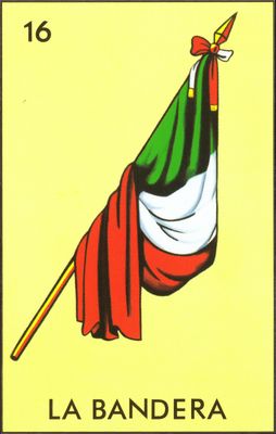 La Bandera - Traditional Mexican Lotería Card #16