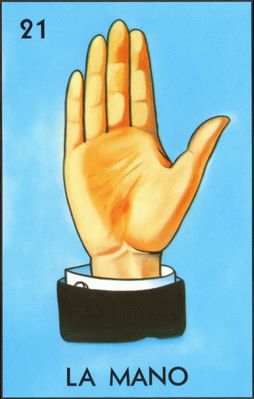 La Mano - Traditional Mexican Lotería Card #21