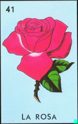 La Rosa - Traditional Mexican Lotería Card #41
