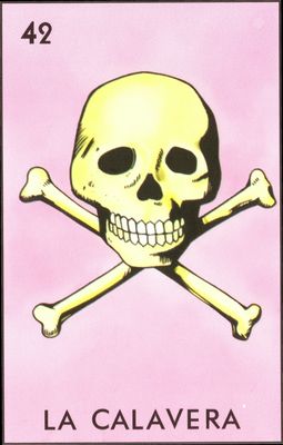 La Calavera - Traditional Mexican Lotería Card #42