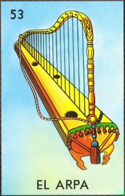 El Arpa - Traditional Mexican Lotería Card #53
